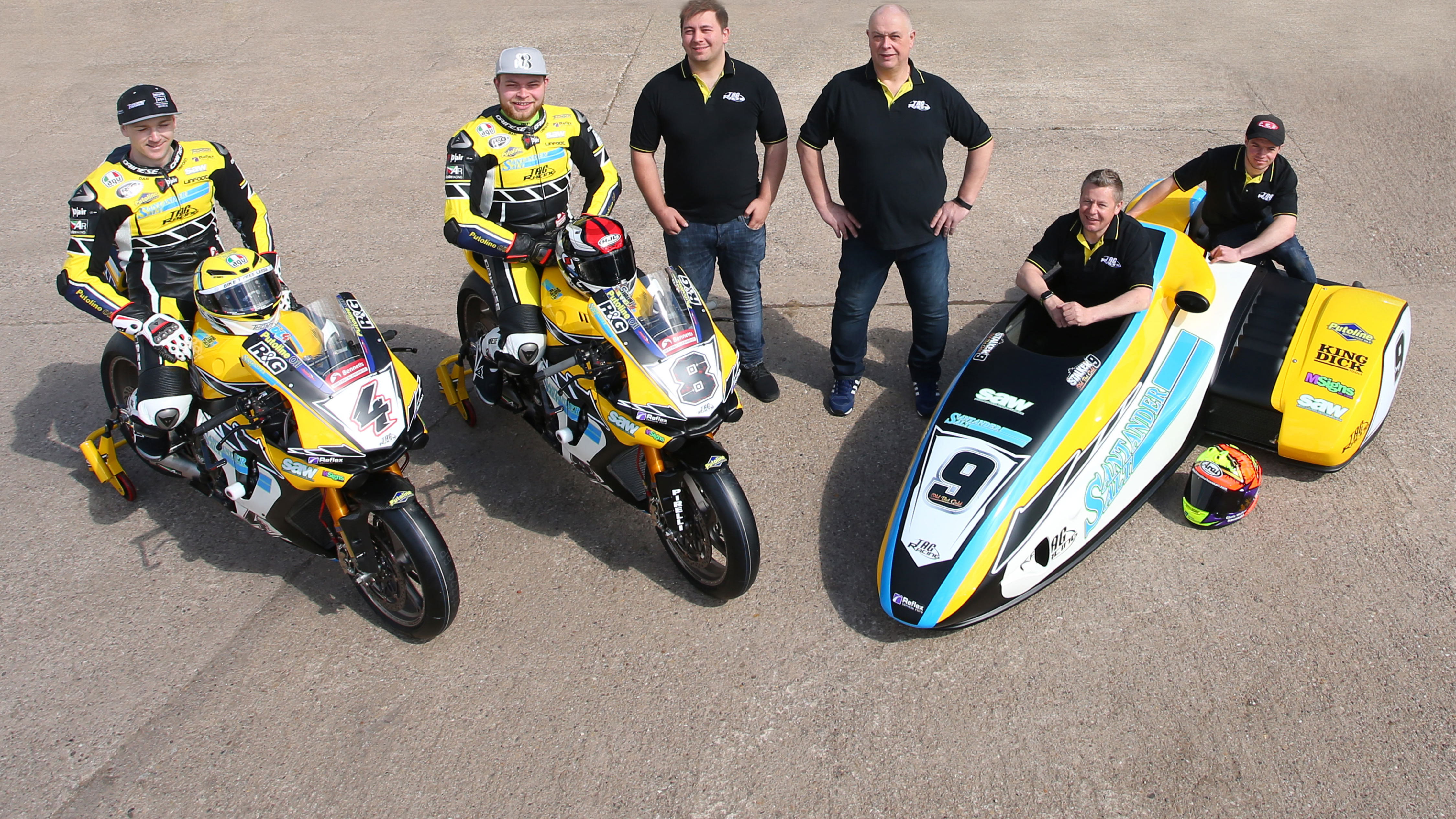 Dan Linfoot, Shaun Winfield, Chris Walker, Santander Salt TAG Racing,